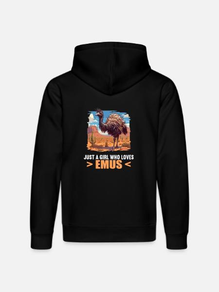 Emus Emu - Stanley/Stella DRUMMER Unisex Organic Hoodie - black