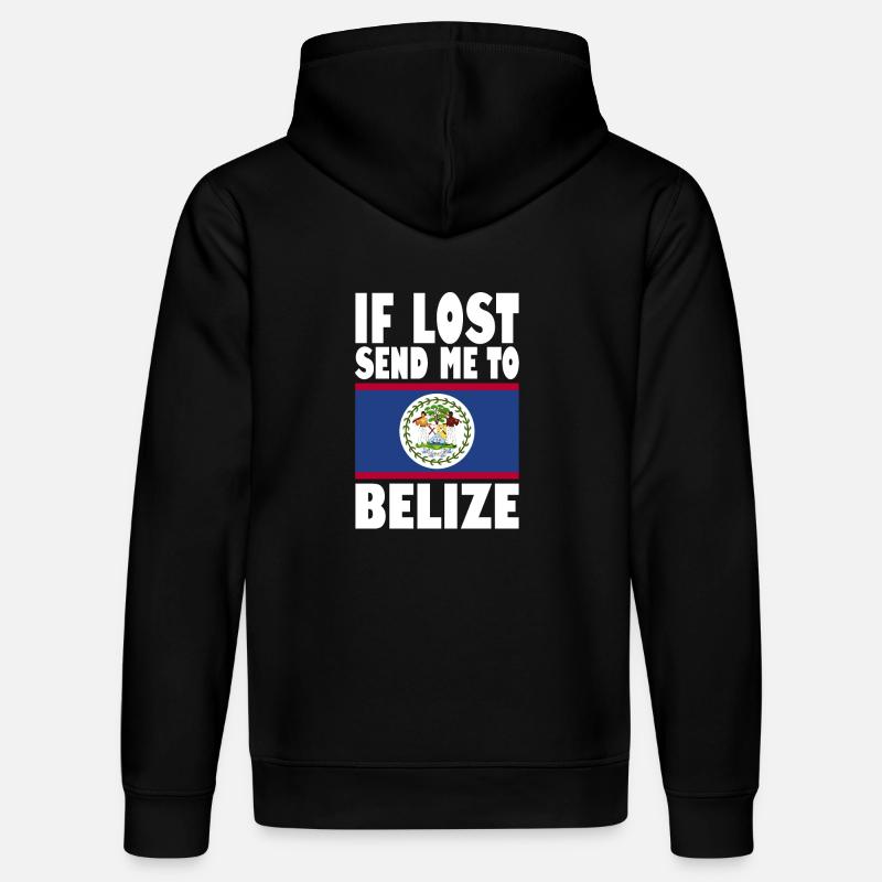 Belize Flagge Spruch - Stanley/Stella Unisex Bio-Hoodie DRUMMER  - Schwarz