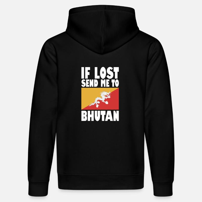 Drapeau du Bhoutan Disant - Sweat à capuche bio DRUMMER Stanley/Stella Unisexe - noir