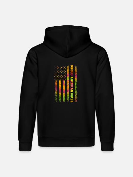 America Uncle - Stanley/Stella DRUMMER Unisex Organic Hoodie - black