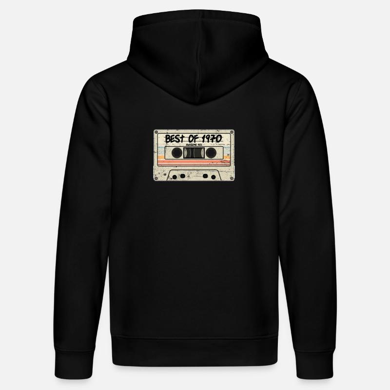 Le meilleur de 1970 - Sweat à capuche bio DRUMMER Stanley/Stella Unisexe - noir