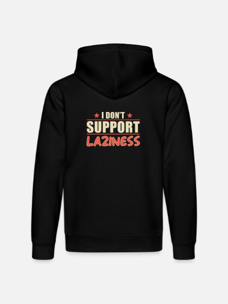 Hard work motivation saying - Stanley/Stella DRUMMER Unisex Organic Hoodie - black