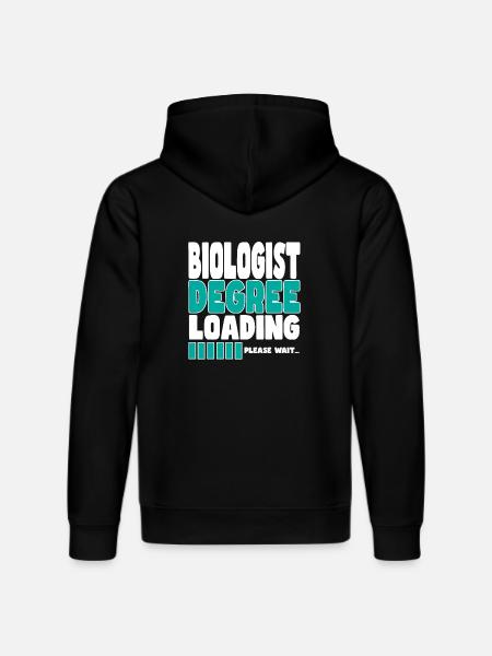 Biologist invites training - Stanley/Stella DRUMMER Unisex Organic Hoodie - black