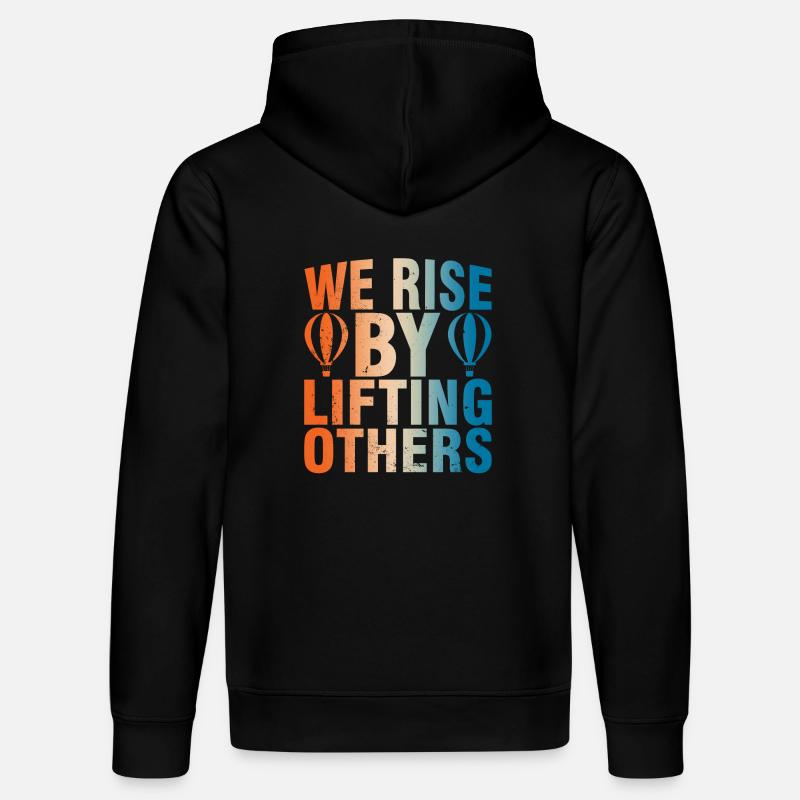 Dicton d’inspiration de montgolfière - Sweat à capuche bio DRUMMER Stanley/Stella Unisexe - noir
