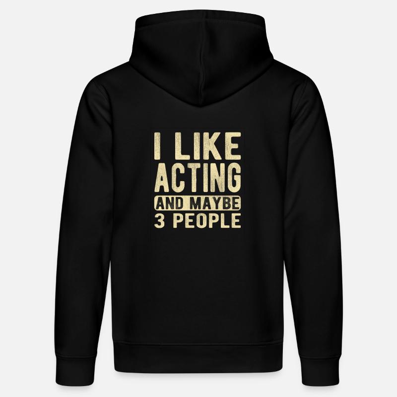 Schauspiel-Spruch - Stanley/Stella Unisex Bio-Hoodie DRUMMER  - Schwarz