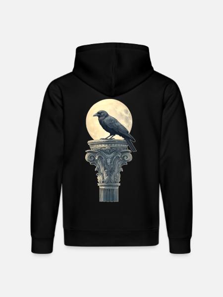 Raven - Stanley/Stella DRUMMER Unisex Organic Hoodie - black