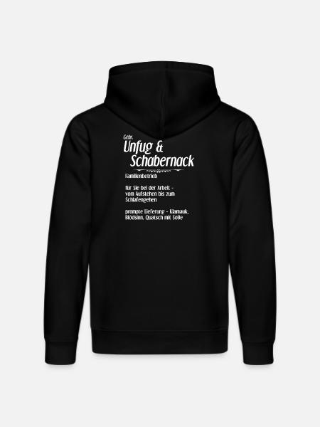 Unfug und Schabernack - Stanley/Stella Unisex Bio-Hoodie DRUMMER  - Schwarz
