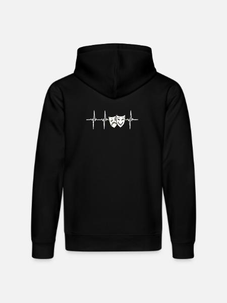 Heartbeat Theater - Stanley/Stella DRUMMER Unisex Organic Hoodie - black