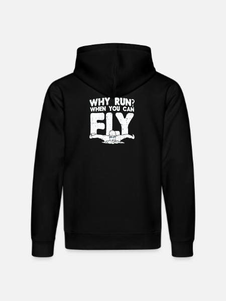 Swimming swimmer gift - Stanley/Stella DRUMMER Unisex Organic Hoodie - black