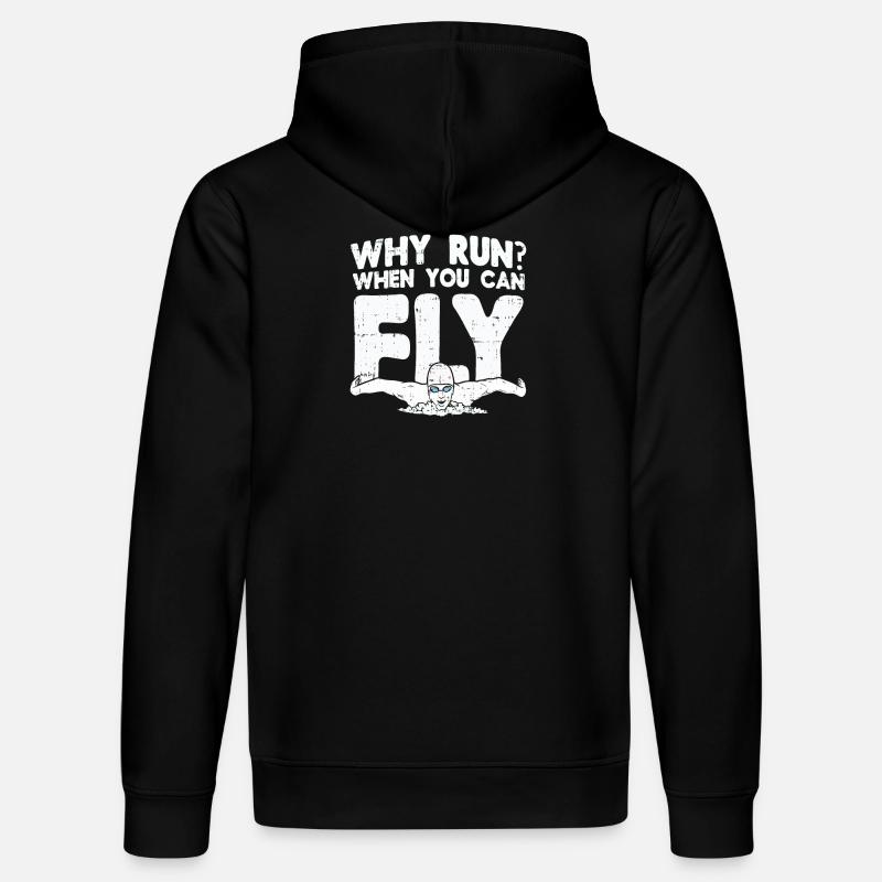 Schwimmen Schwimmer Geschenk - Stanley/Stella Unisex Bio-Hoodie DRUMMER - Schwarz