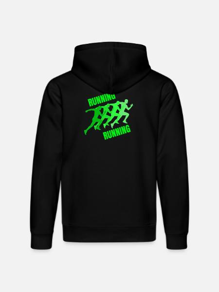 running, jogging, jogging, running, trail running - Stanley/Stella DRUMMER Unisex Organic Hoodie - black
