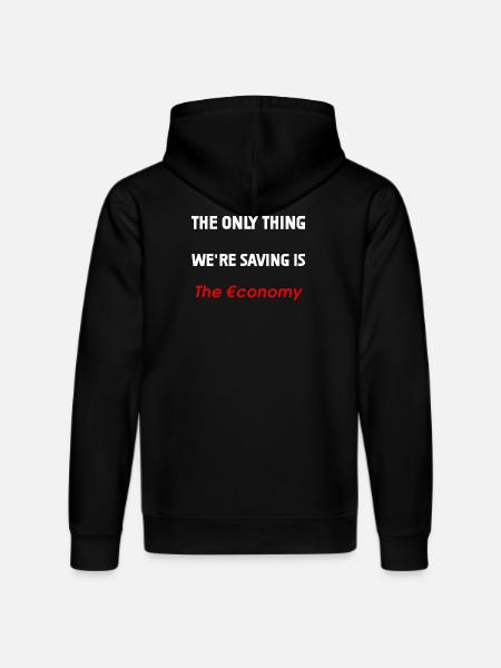 Saving the Economy - Stanley/Stella DRUMMER Unisex Organic Hoodie - black