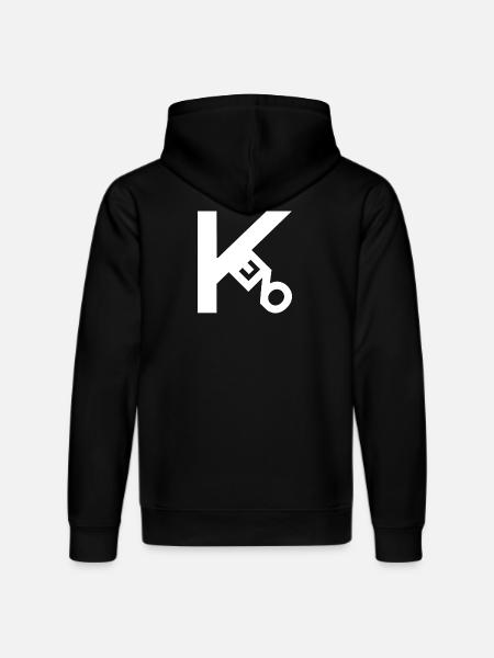 Keno white - Stanley/Stella DRUMMER Unisex Organic Hoodie - black