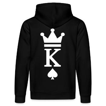 KING CROWN PIK - Stanley/Stella Unisex Bio-Hoodie DRUMMER  - Schwarz - Hinten - Marisol (170cm)