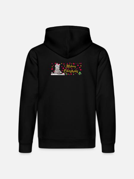 Iconic Wolf Christmas, MÄHrry Christmähs Stern - Stanley/Stella DRUMMER Unisex Organic Hoodie - black
