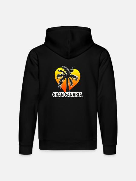 Gran Canaria palm heart - Stanley/Stella DRUMMER Unisex Organic Hoodie - black