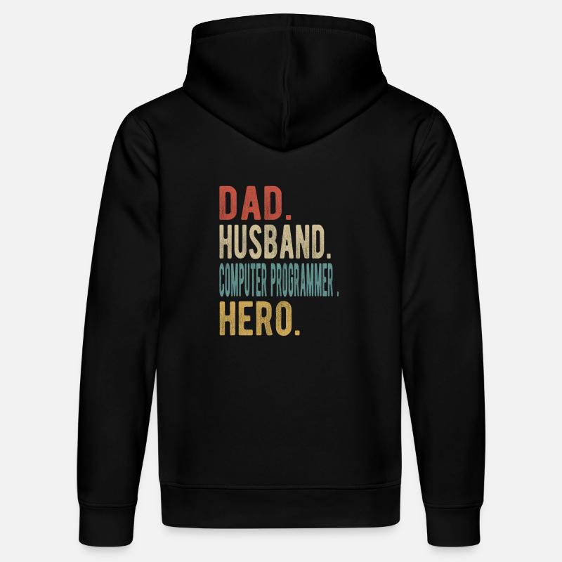 Computerprogrammierer Vater Ehemann Held - Stanley/Stella Unisex Bio-Hoodie DRUMMER  - Schwarz