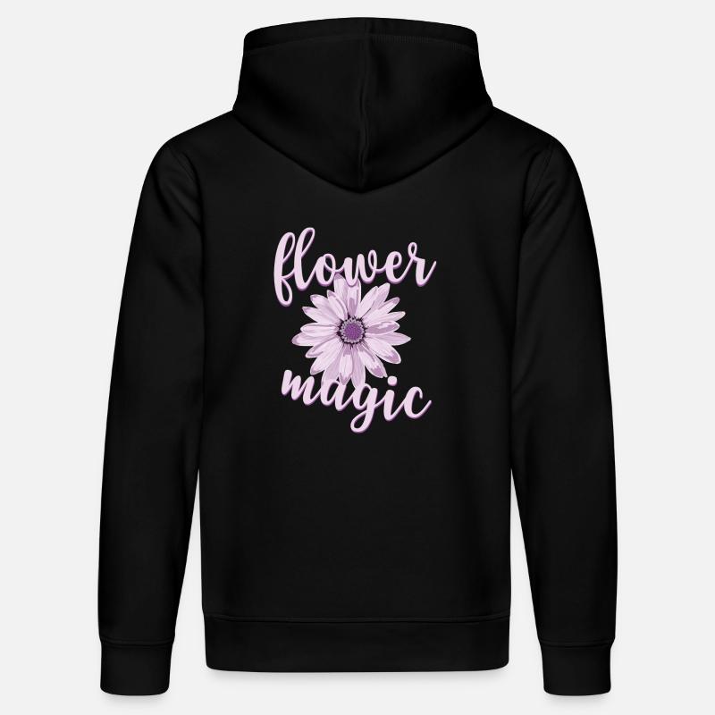Magie des fleurs - Sweat à capuche bio DRUMMER Stanley/Stella Unisexe - noir