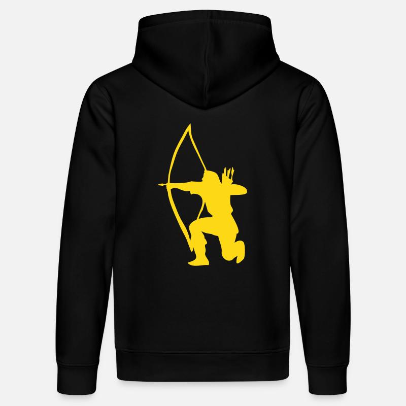 Longbow Archer kneeling stance - Sweat à capuche bio DRUMMER Stanley/Stella Unisexe - noir