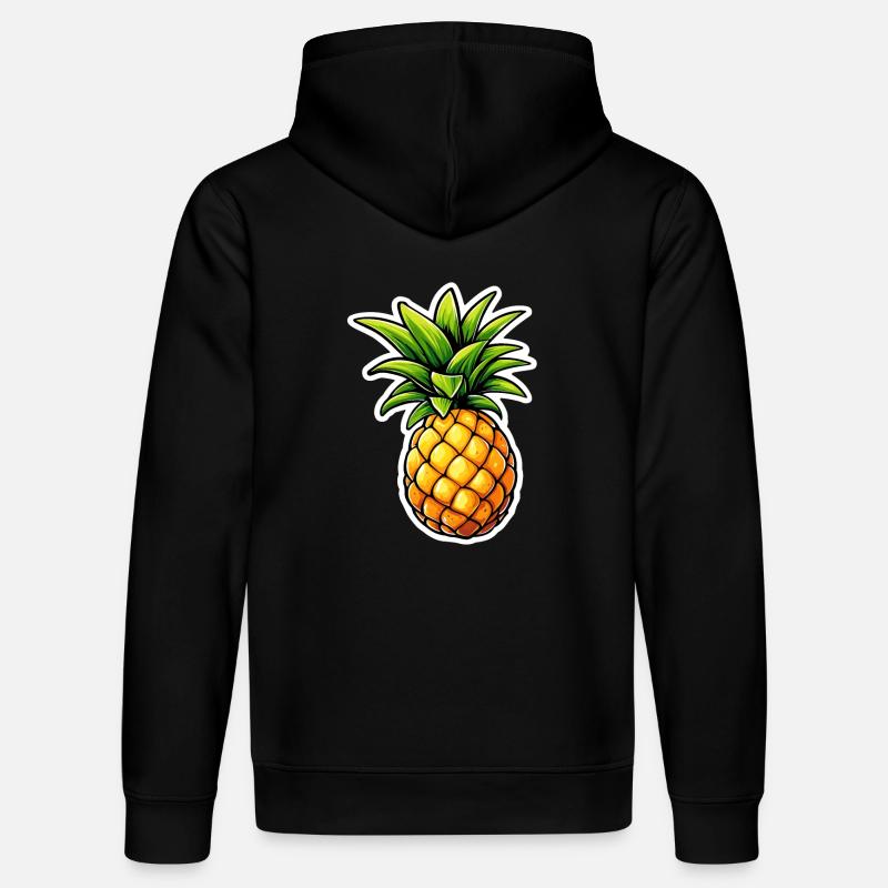 Ananas solo - Sweat à capuche bio DRUMMER Stanley/Stella Unisexe - noir
