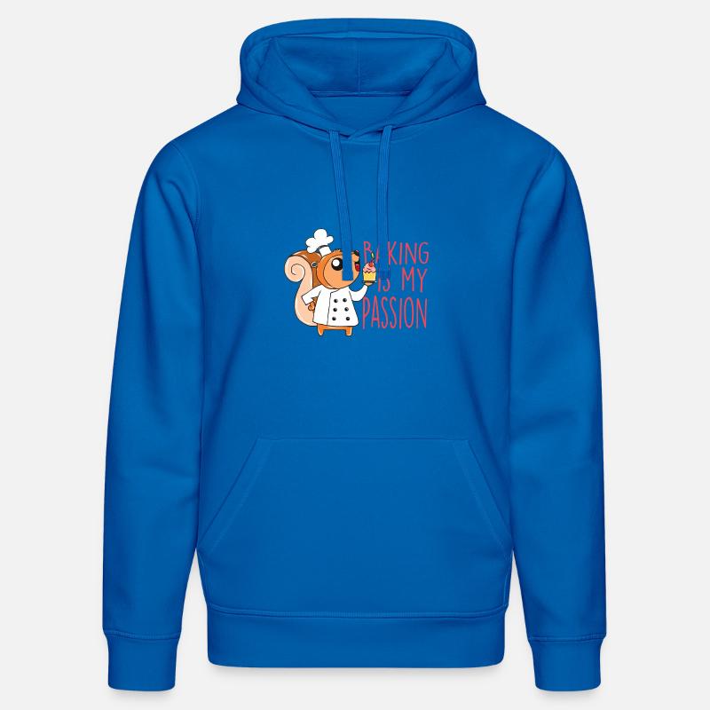 Écureuil de cuisson - Sweat à capuche bio DRUMMER Stanley/Stella Unisexe - bleu roi