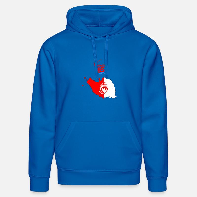 vendée - Sweat à capuche bio DRUMMER Stanley/Stella Unisexe - bleu roi