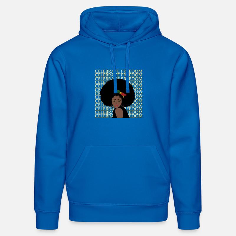 Journée de la liberté Juneteenth - Sweat à capuche bio DRUMMER Stanley/Stella Unisexe - bleu roi