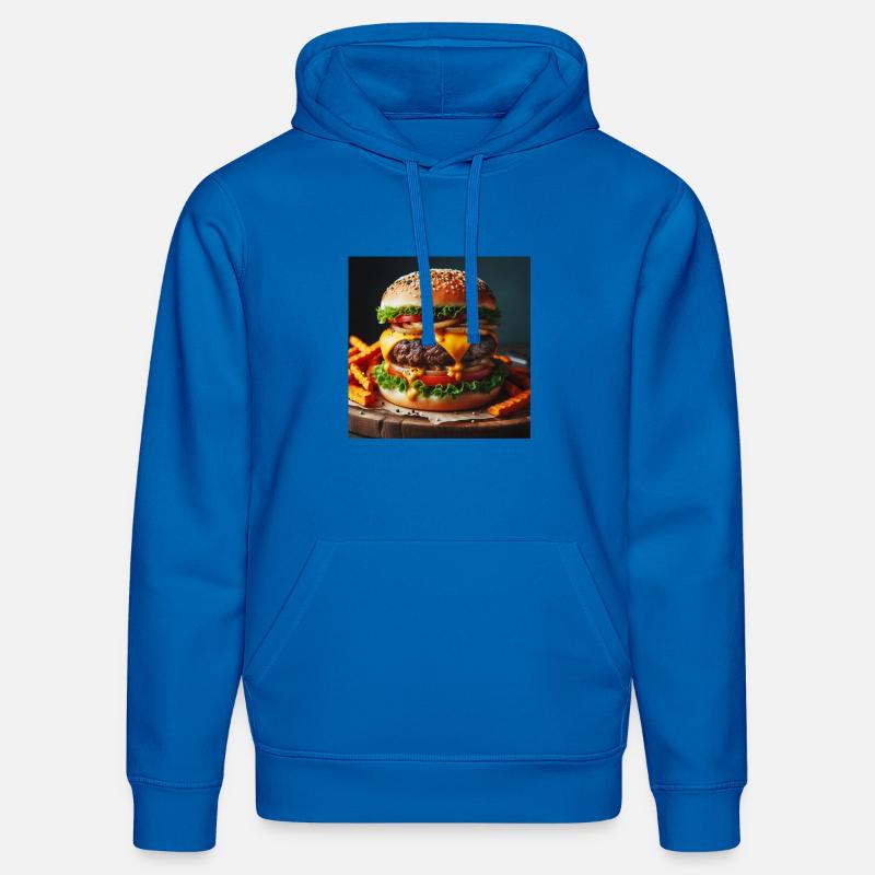 Burger complet - Sweat à capuche bio DRUMMER Stanley/Stella Unisexe - bleu roi