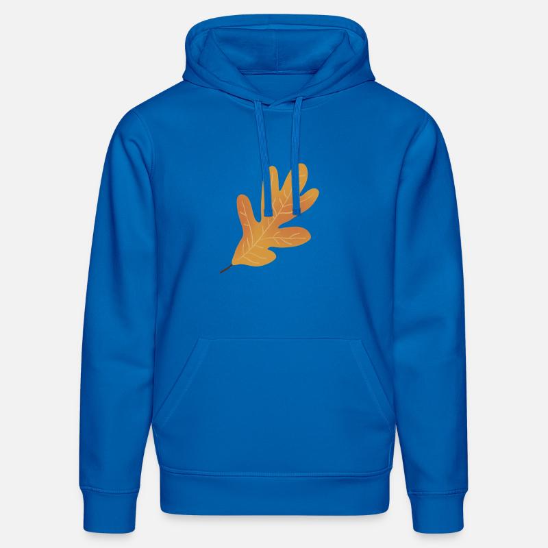 Illustration de feuille de chêne d’automne - Sweat à capuche bio DRUMMER Stanley/Stella Unisexe - bleu roi