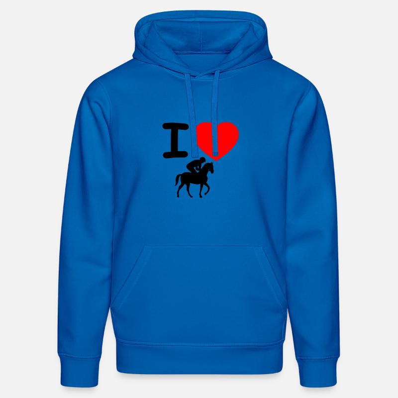 Chevaux - Sweat à capuche bio DRUMMER Stanley/Stella Unisexe - bleu roi