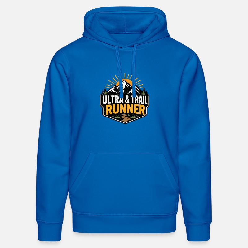 Ultra et trail runner - Sweat à capuche bio DRUMMER Stanley/Stella Unisexe - bleu roi