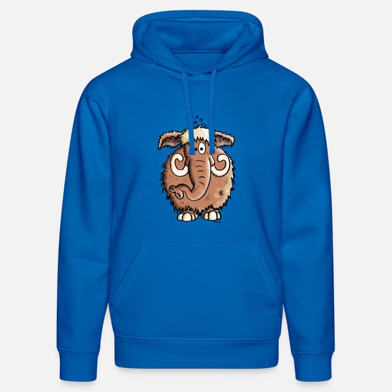 Géant Mammoth - Eléphant - Sweat à capuche bio DRUMMER Stanley/Stella Unisexe - bleu roi