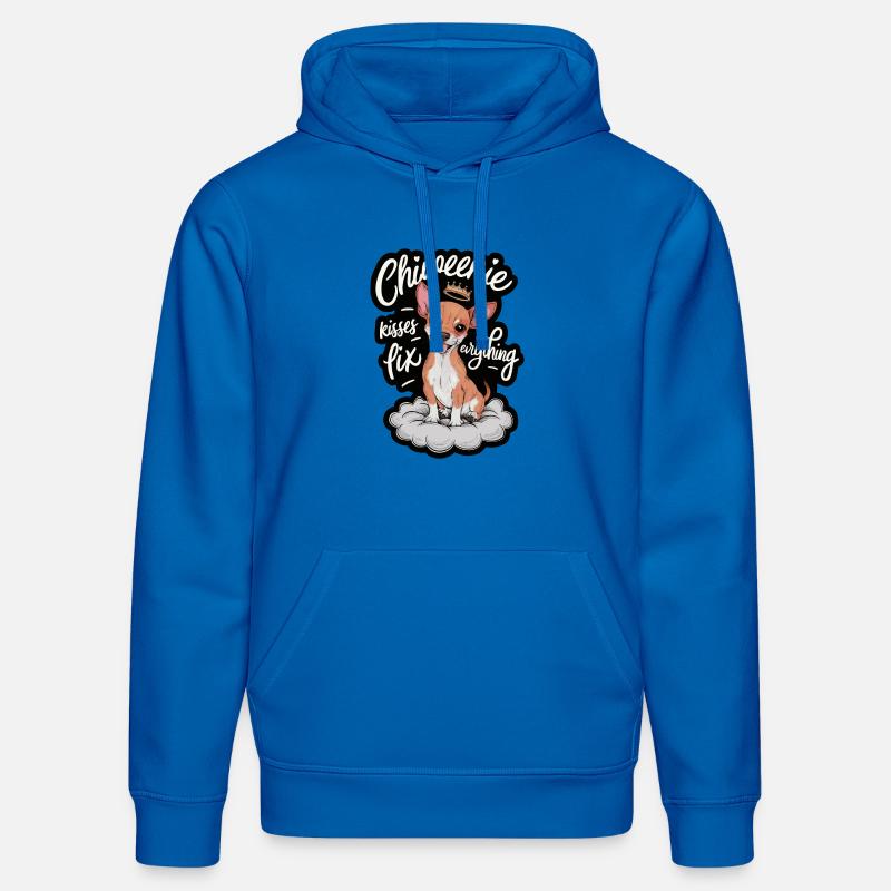 Chiweenie chien baisers Fix Everything - Sweat à capuche bio DRUMMER Stanley/Stella Unisexe - bleu roi