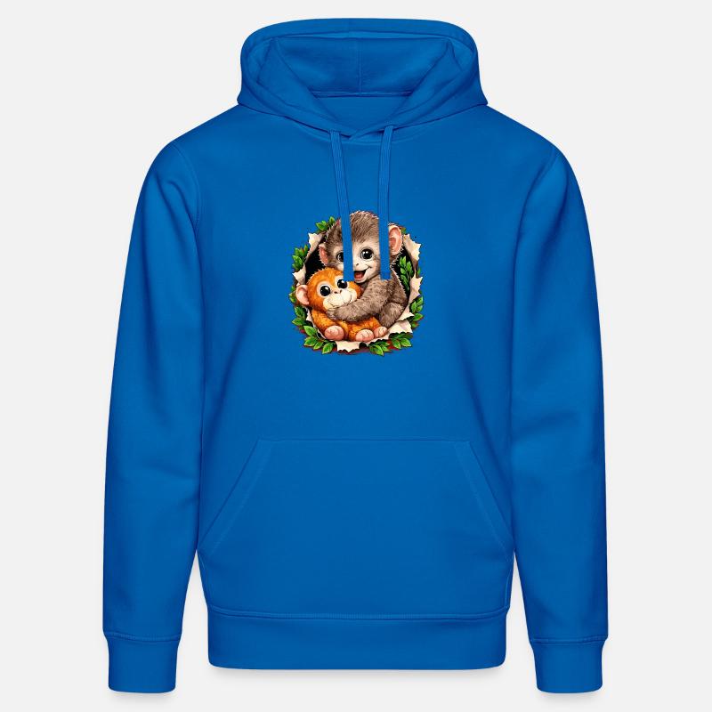 Tendance virale du Baby Monkey Punch - Sweat à capuche bio DRUMMER Stanley/Stella Unisexe - bleu roi