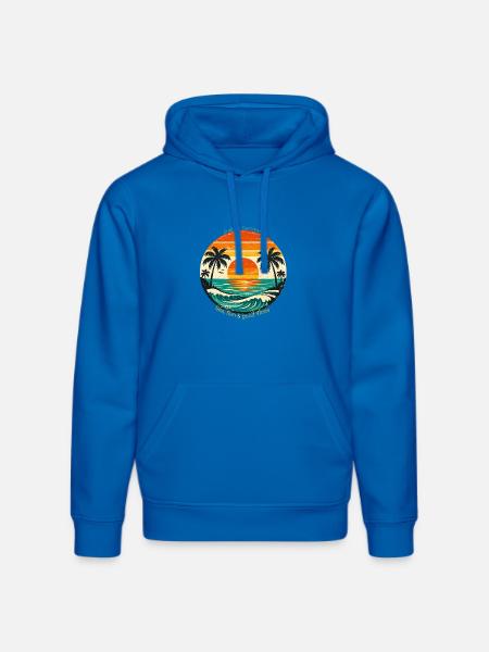 Endless Summer: Sea, Sun & Vibes - Stanley/Stella DRUMMER Unisex Organic Hoodie - royal blue