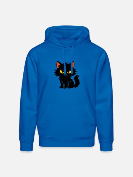 Chaton doux - Sweat à capuche bio DRUMMER Stanley/Stella Unisexe - bleu roi
