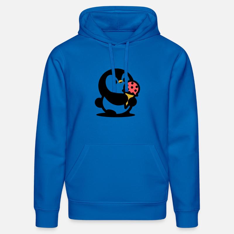 Kleiner Pinguin mit Eis - Stanley/Stella Unisex Bio-Hoodie DRUMMER  - Königsblau