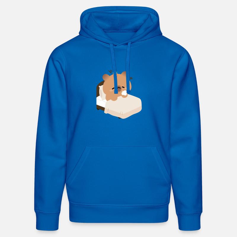 Schläfrige Kapybara im gemütlichen Bett - Stanley/Stella Unisex Bio-Hoodie DRUMMER  - Königsblau