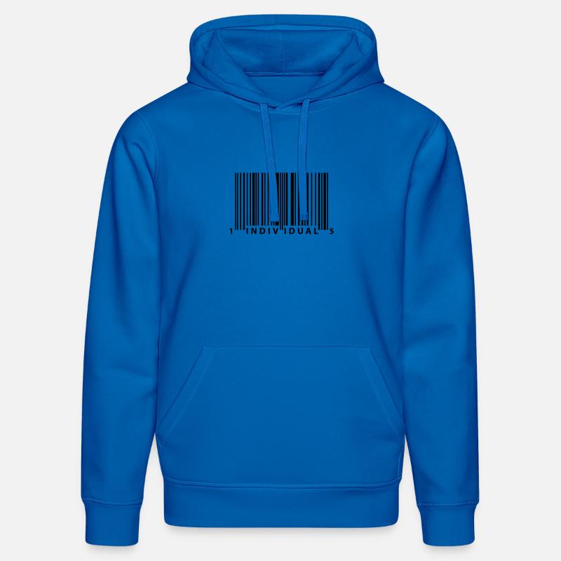 barcode_individual - Sweat à capuche bio DRUMMER Stanley/Stella Unisexe - bleu roi