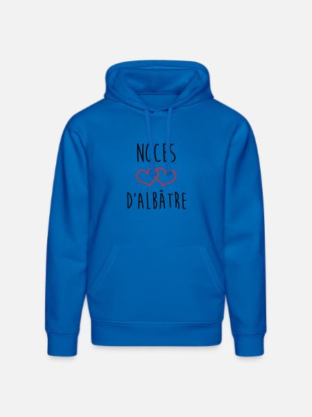 Alabaster-Hochzeit 75 Jahre Ehe - Stanley/Stella Unisex Bio-Hoodie DRUMMER - Königsblau