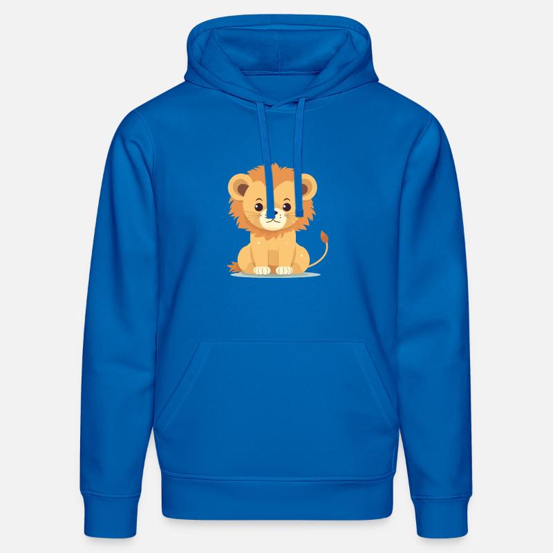 Bébé lion - Sweat à capuche bio DRUMMER Stanley/Stella Unisexe - bleu roi
