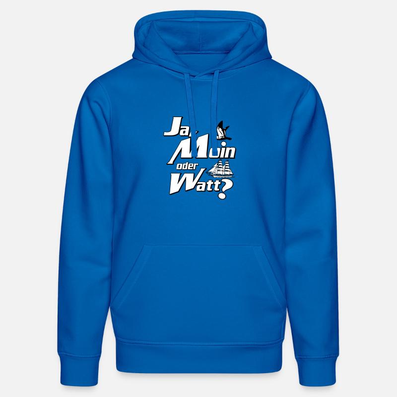 Ja Moin oder Watt? - Stanley/Stella Unisex Bio-Hoodie DRUMMER - Königsblau