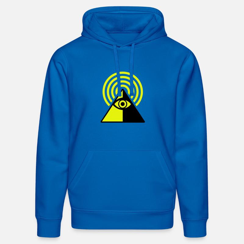 Oeil Pyramide - Sweat à capuche bio DRUMMER Stanley/Stella Unisexe - bleu roi