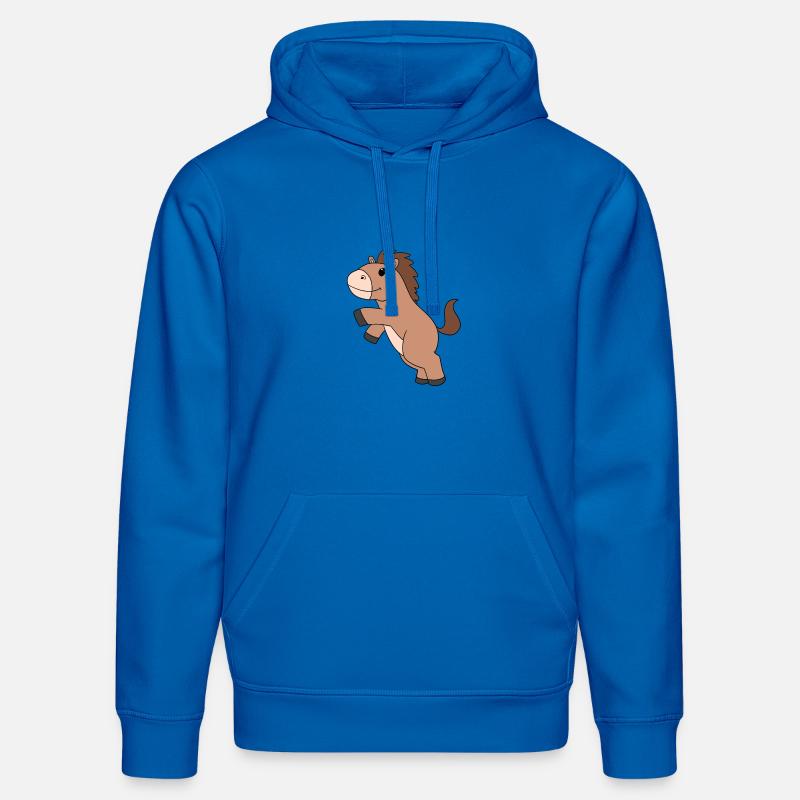 Cheval mignon - Sweat à capuche bio DRUMMER Stanley/Stella Unisexe - bleu roi