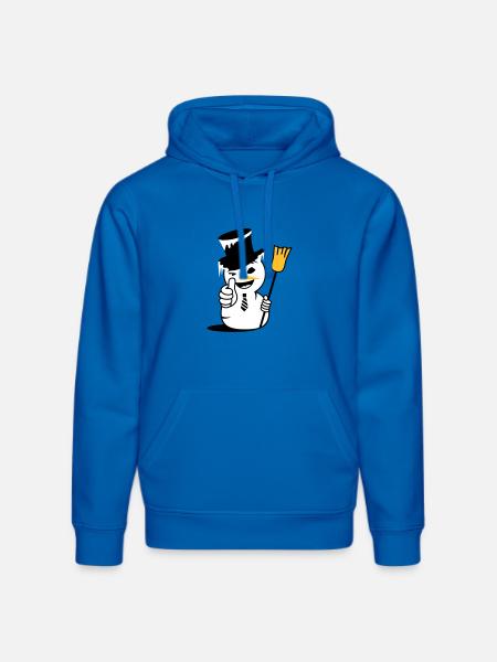 Cool snowman with thumbs up - Stanley/Stella DRUMMER Unisex Organic Hoodie - royal blue