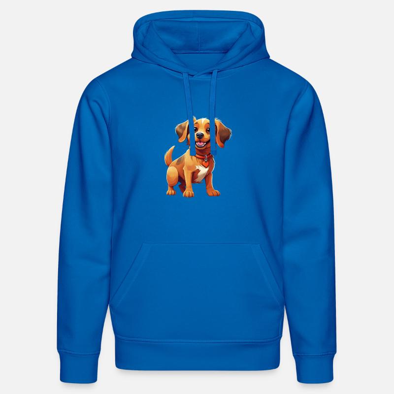 Chiens Éclat Canin en Illustration - Sweat à capuche bio DRUMMER Stanley/Stella Unisexe - bleu roi