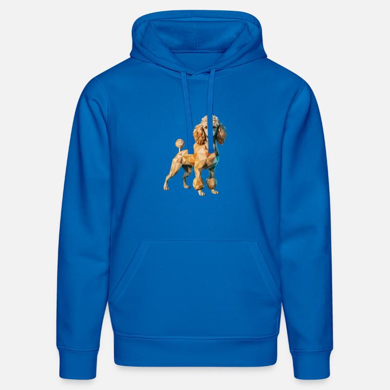 Caniche - Logo Low Poly cool - Sweat à capuche bio DRUMMER Stanley/Stella Unisexe - bleu roi