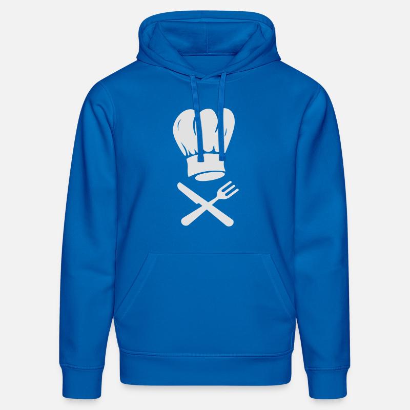Chef de cuisine - Sweat à capuche bio DRUMMER Stanley/Stella Unisexe - bleu roi