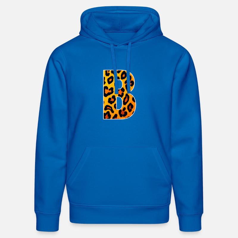 Monogramme LeopardB en look léopard - Sweat à capuche bio DRUMMER Stanley/Stella Unisexe - bleu roi