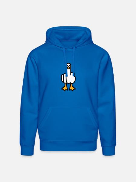 Oie de déclaration - Sweat à capuche bio DRUMMER Stanley/Stella Unisexe - bleu roi